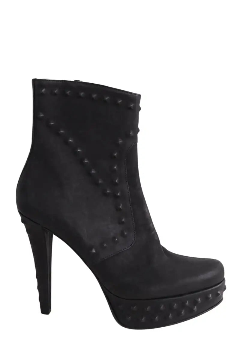 Bottes Free Lance Noir en Cuir, taille 37 - Seconde Main