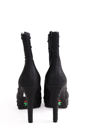 Bottes Free Lance Noir en Cuir