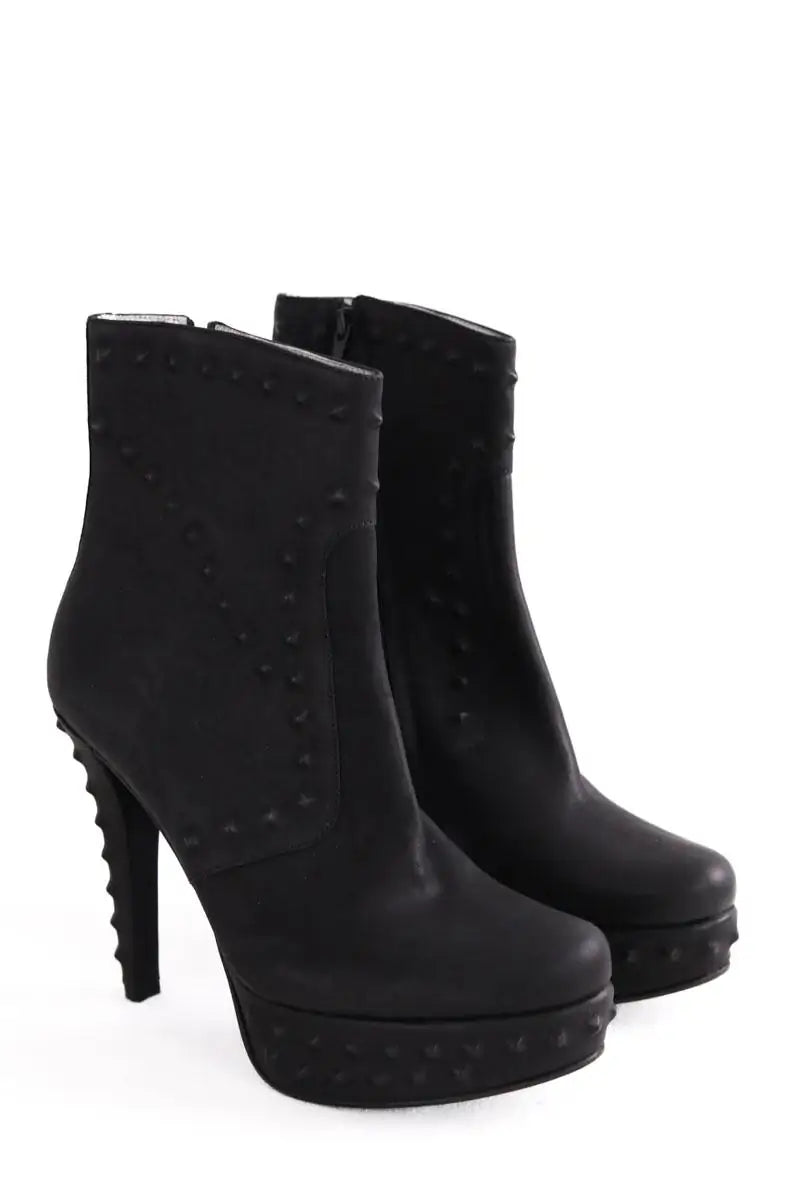 Bottes Free Lance Noir en Cuir