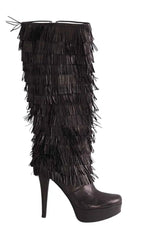 Bottes Free Lance Noir en Cuir, taille 37 - Seconde Main
