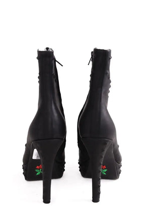 Bottes Free Lance Noir en Cuir