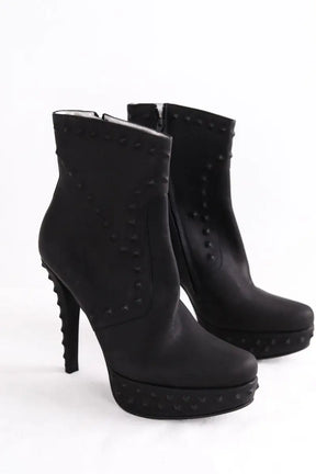 Bottes Free Lance Noir en Cuir