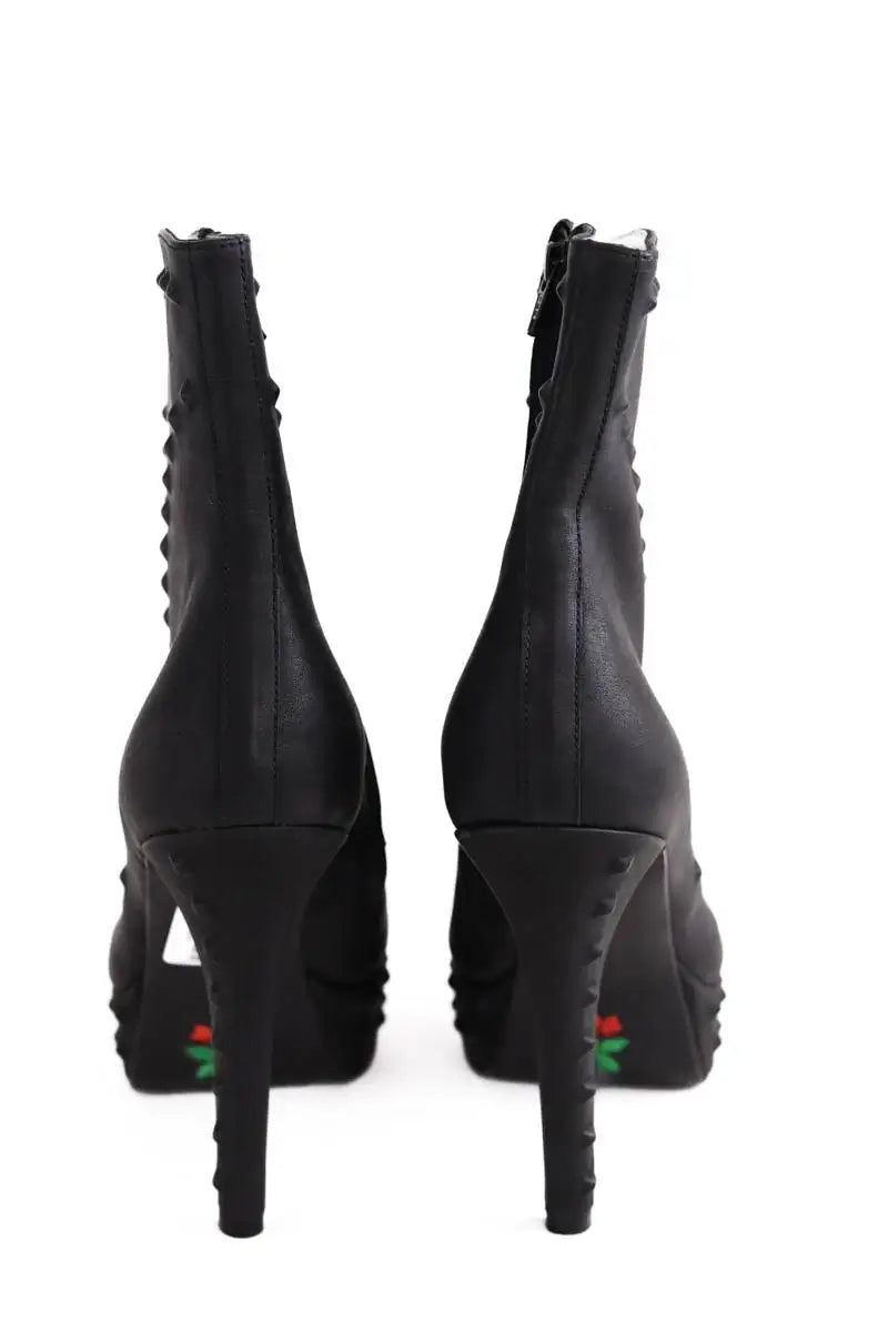 Bottes Free Lance Noir en Cuir