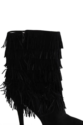 Bottes Free Lance Noir en Daim