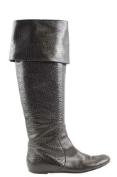 Bottes Gianfranco Ferré Noir en Cuir, taille 39 - Seconde Main