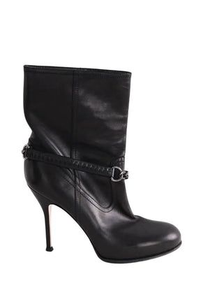 Bottes Gianvito Rossi Noir en Cuir, taille 37 - Seconde Main