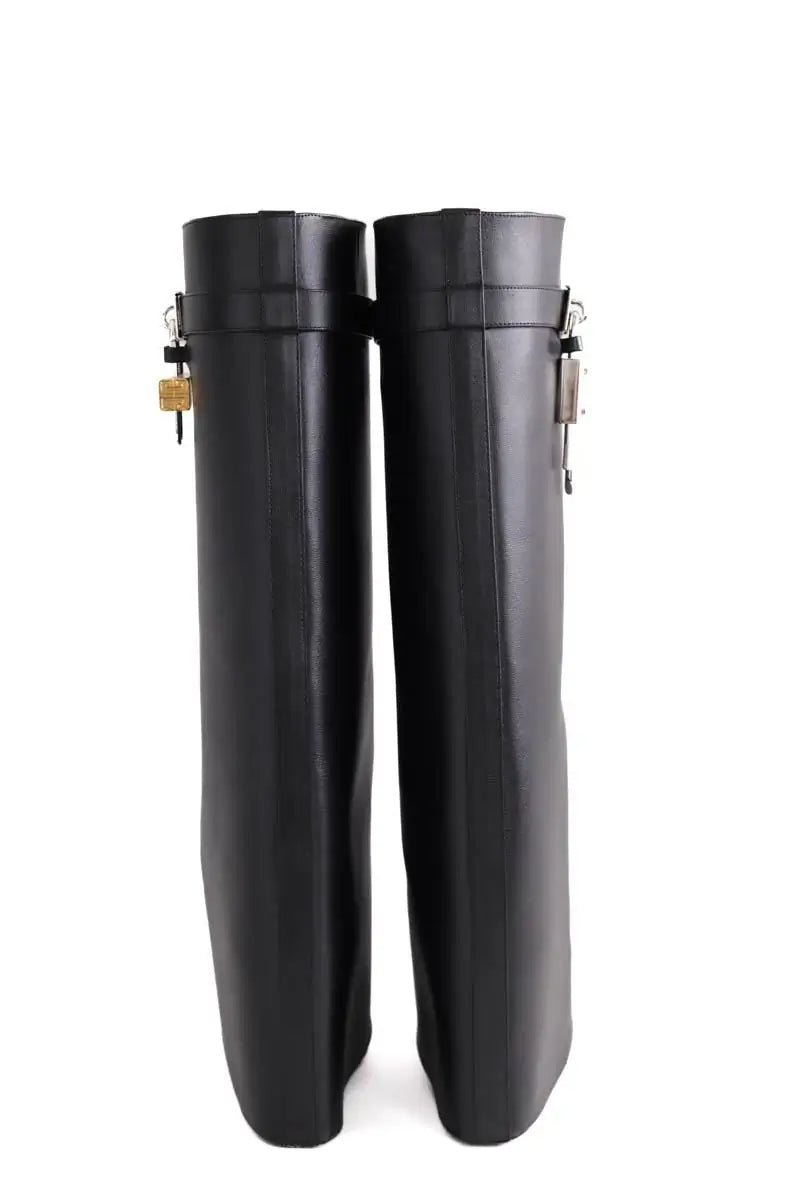 Bottes Givenchy shark lock pant boots Noir en Cuir
