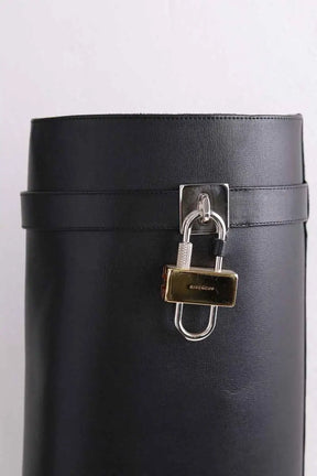 Bottes Givenchy shark lock pant boots Noir en Cuir