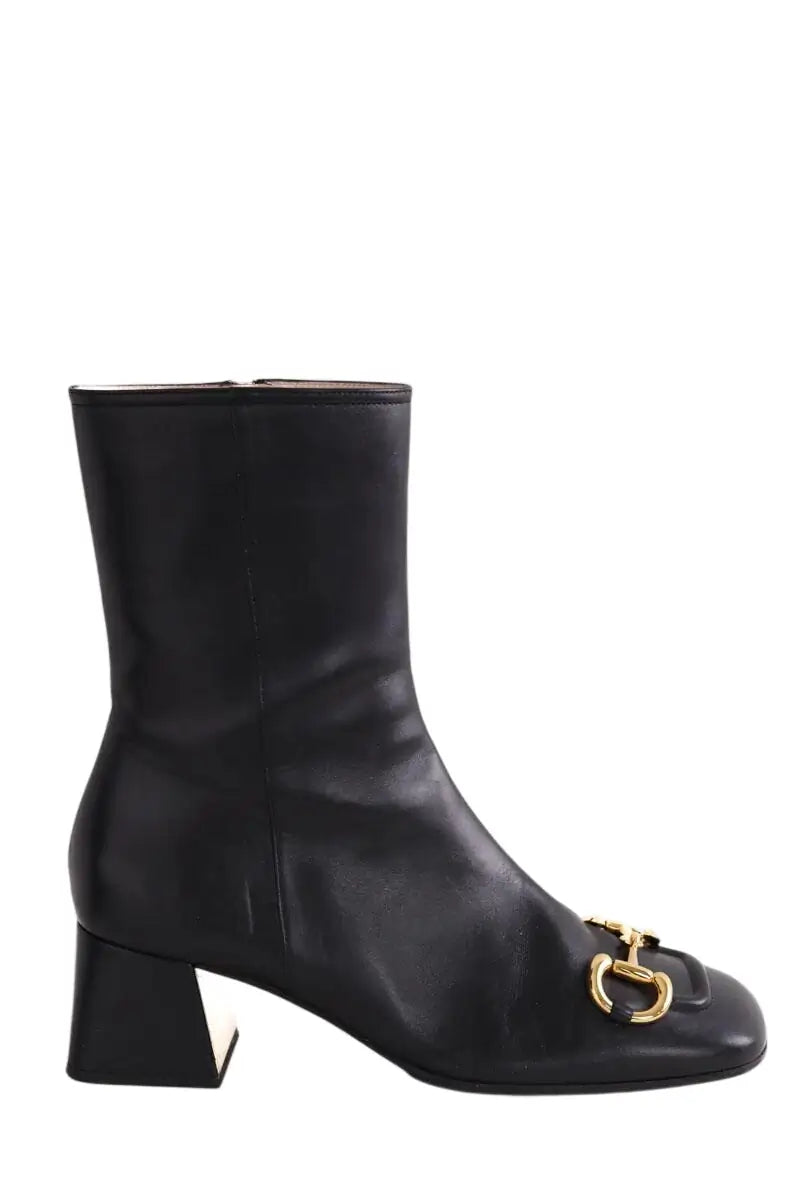 Bottes Gucci Noir en Cuir, taille 39 - Seconde Main