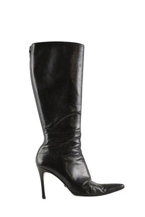 Bottes Gucci Noir en Cuir, taille 39 - Seconde Main