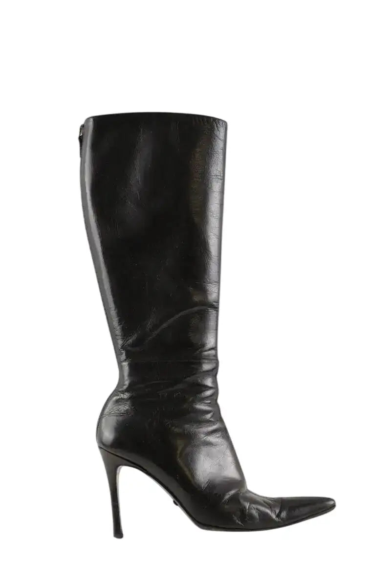 Bottes Gucci Noir en Cuir, taille 39 - Seconde Main