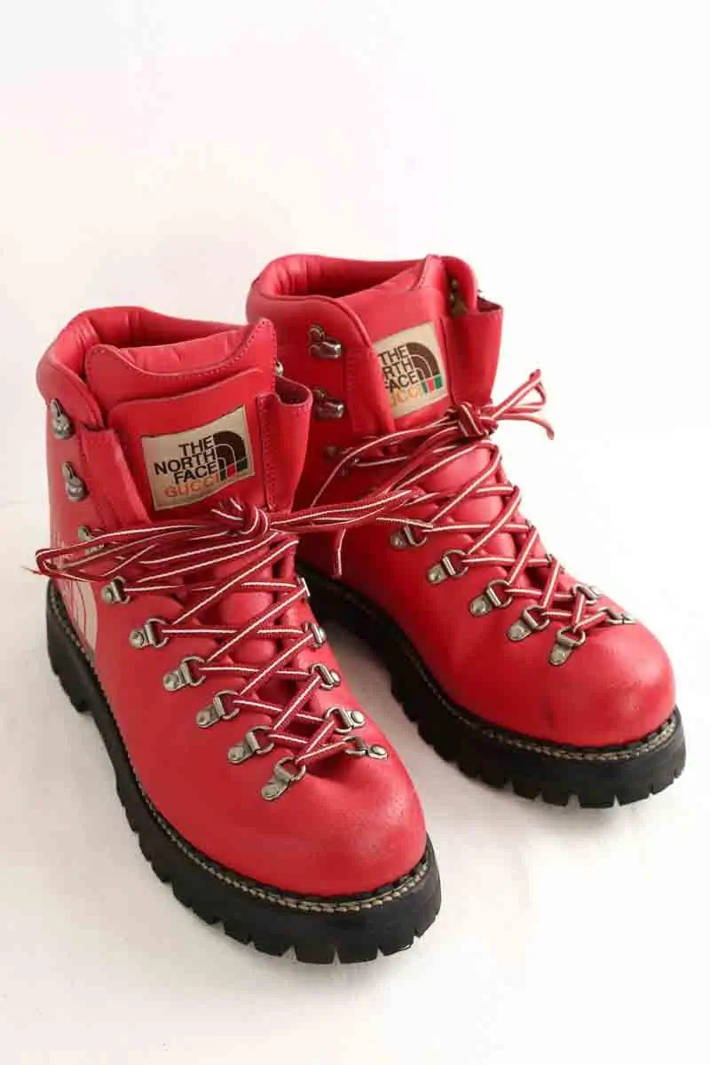 Bottes Gucci Rouge en Cuir