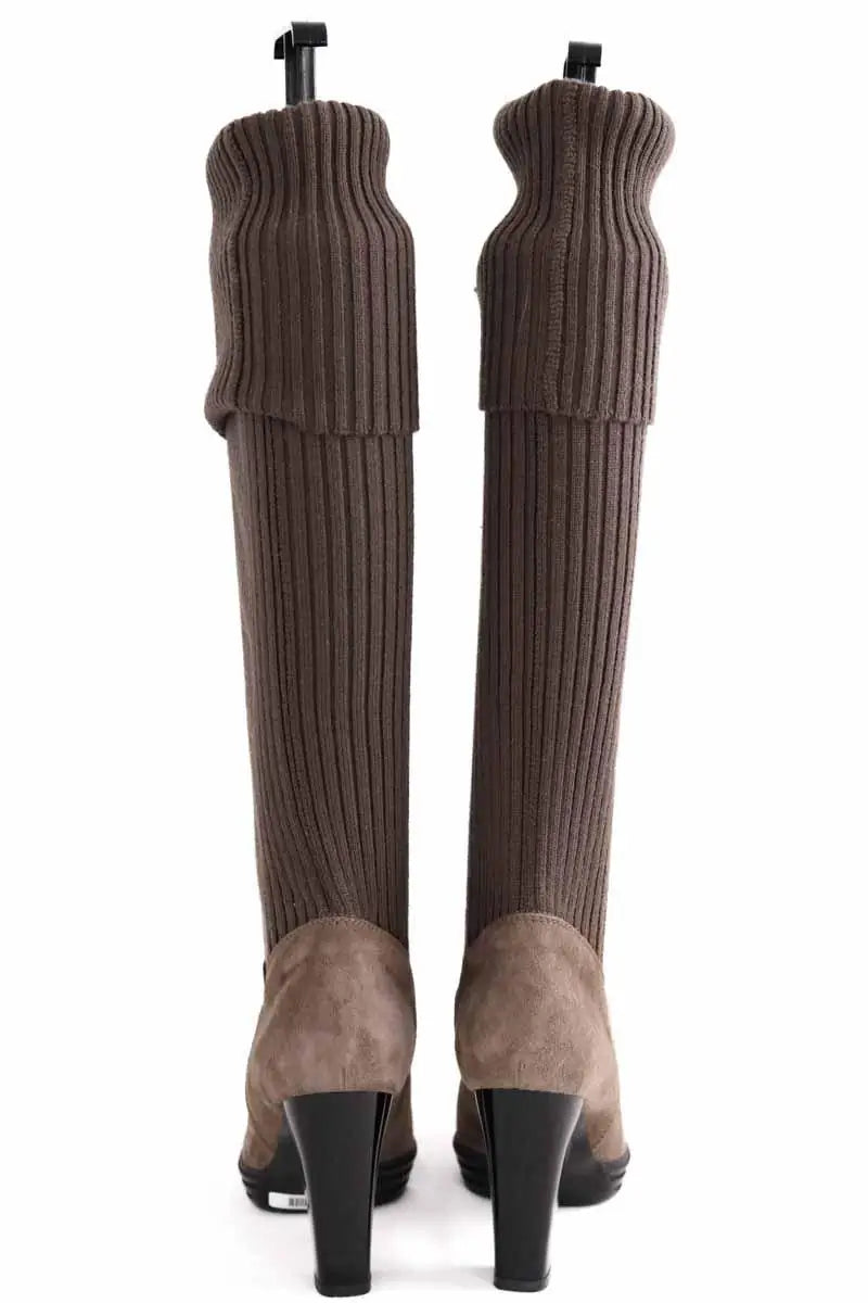 Bottes Hogan Marron en Daim