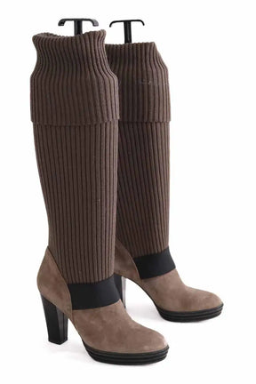 Bottes Hogan Marron en Daim