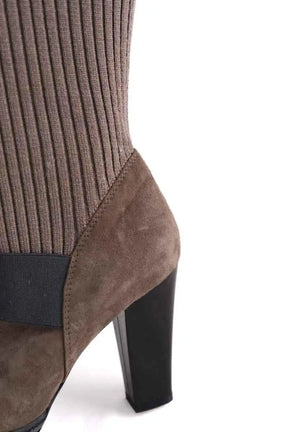 Bottes Hogan Marron en Daim