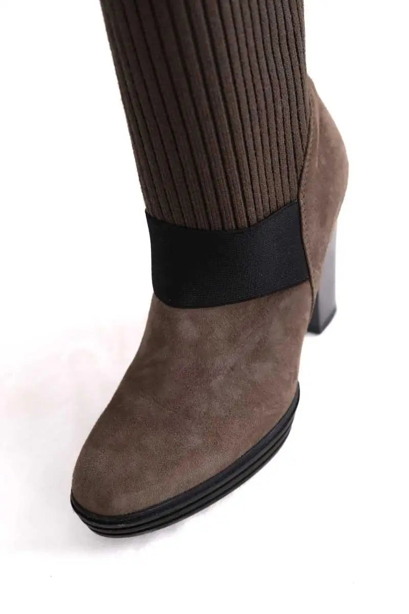 Bottes Hogan Marron en Daim