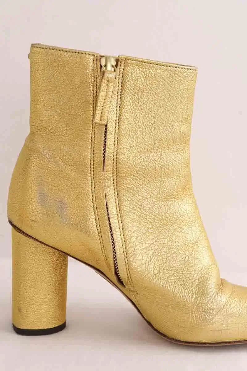 Bottes Jérôme Dreyfuss Doré en Cuir