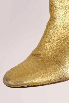 Bottes Jérôme Dreyfuss Doré en Cuir