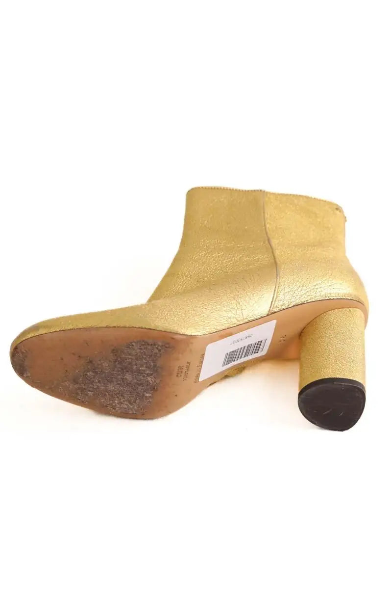 Bottes Jérôme Dreyfuss Doré en Cuir