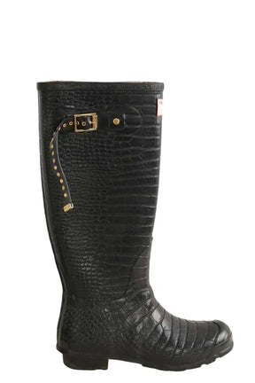 Bottes Jimmy Choo Hunter X Jimmy Choo Noir en Caoutchouc, taille 38 - Seconde Main