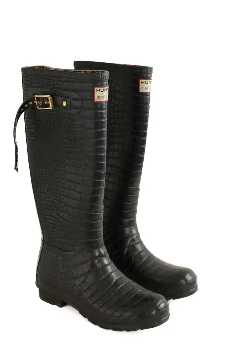Bottes Jimmy Choo Hunter X Jimmy Choo Noir en Caoutchouc