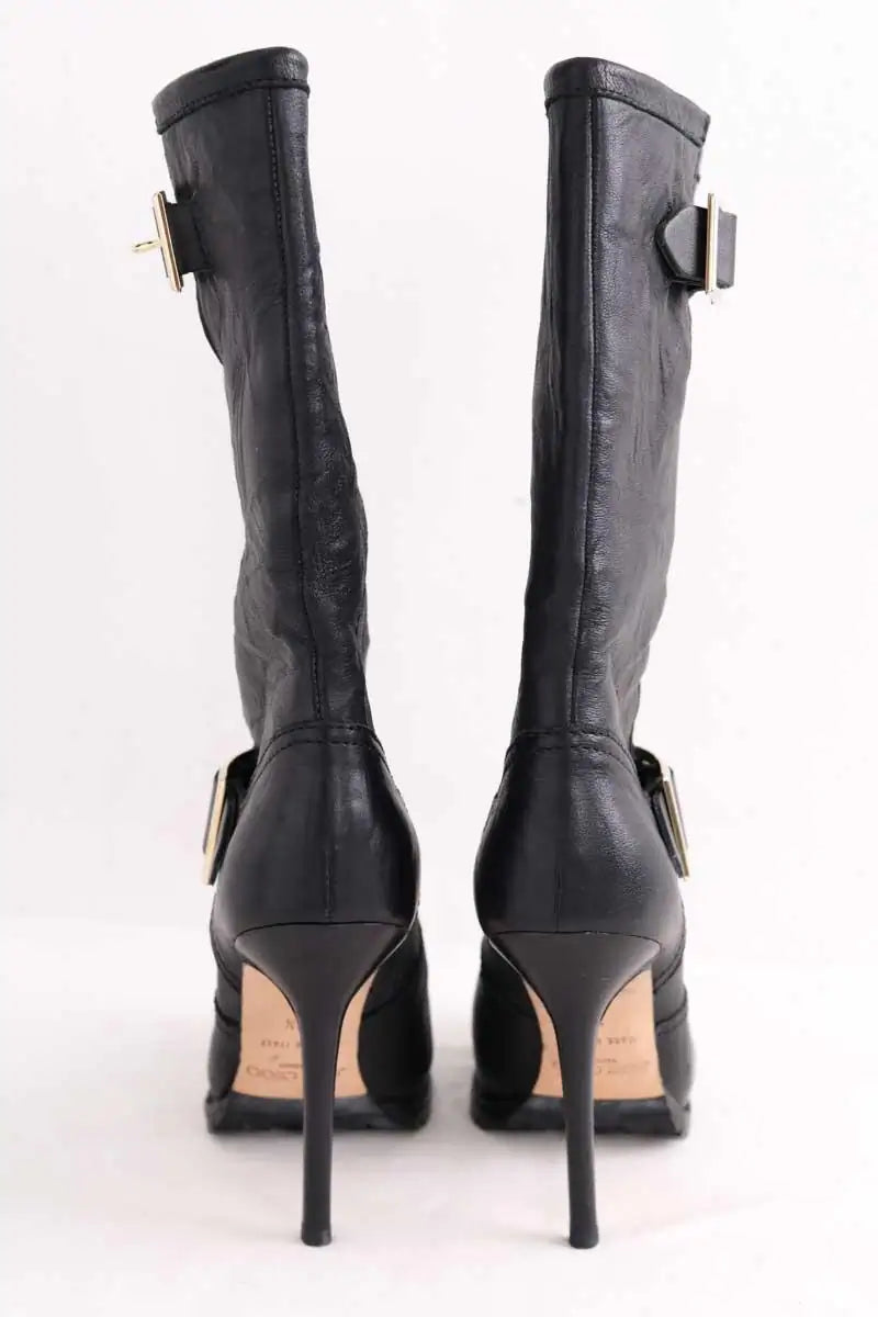 Bottes Jimmy Choo Noir en Cuir