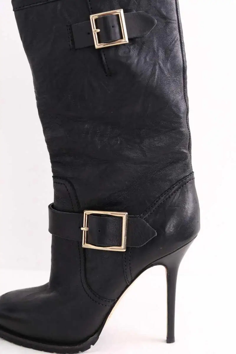 Bottes Jimmy Choo Noir en Cuir