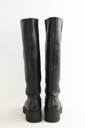Bottes Maje Noir en Cuir