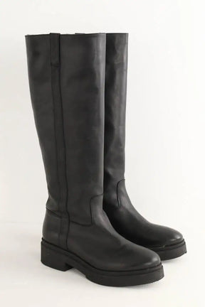 Bottes Maje Noir en Cuir