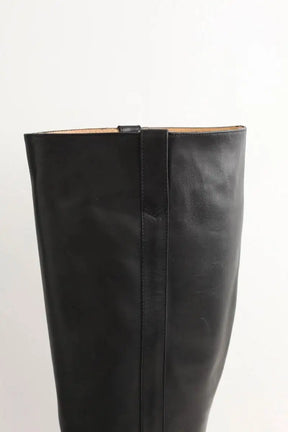 Bottes Maje Noir en Cuir