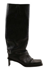 Bottes Miista Noir en Cuir, taille 37 - Seconde Main