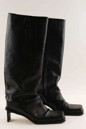 Bottes Miista Noir en Cuir