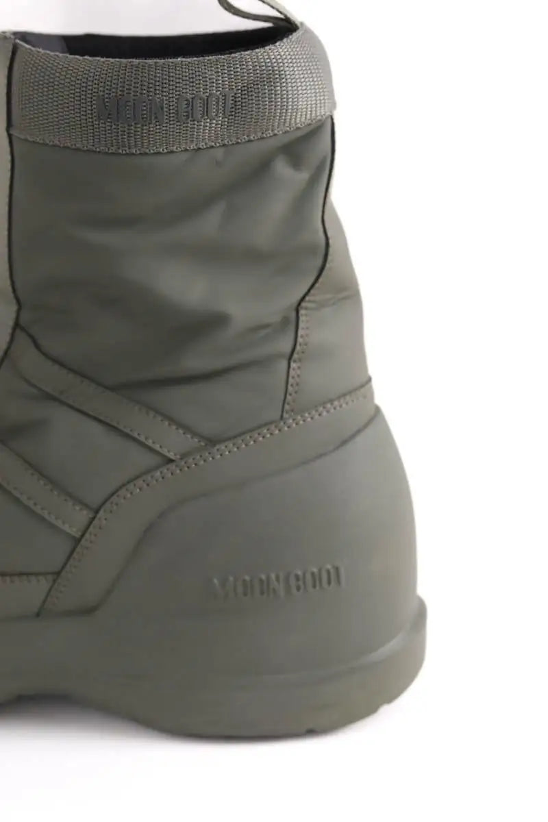 Bottes Moon Boot Kaki en Tissu