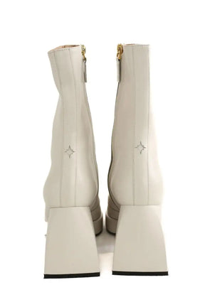 Bottes Nodaleto Ecru en Cuir