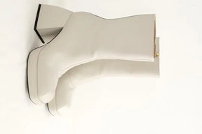 Bottes Nodaleto Ecru en Cuir