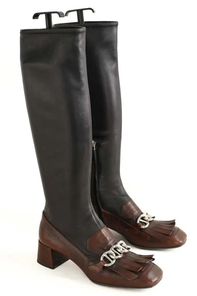 Bottes Prada Marron en Cuir