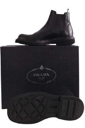 Bottes Prada Noir en Cuir