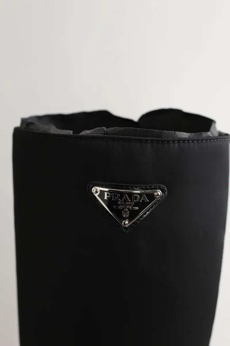 Bottes Prada Noir en Tissu