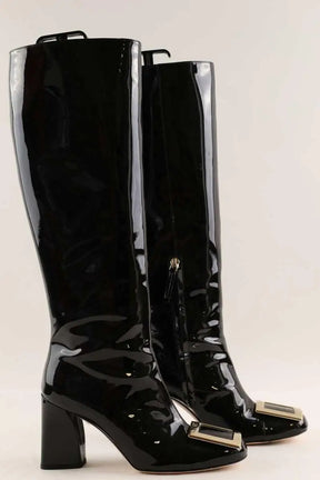 Bottes Roger Vivier Noir en Cuir verni