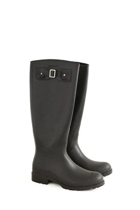 Bottes Saint Laurent Noir en Tissu