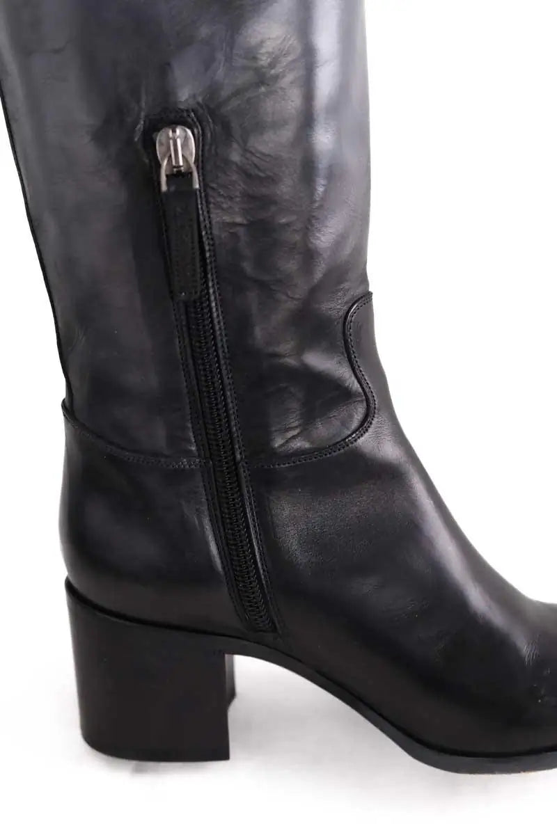Bottes Sartore Noir en Cuir