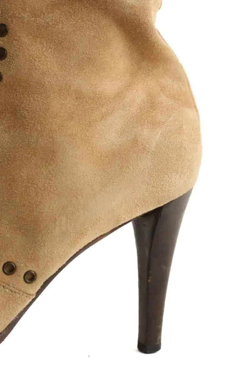 Bottes Sergio Rossi Beige en Daim