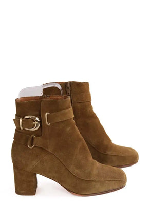 Bottes Sézane Camel en Daim