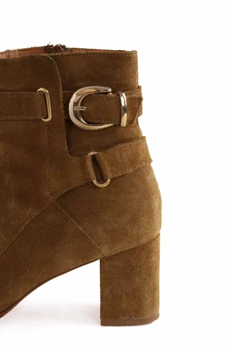 Bottes Sézane Camel en Daim