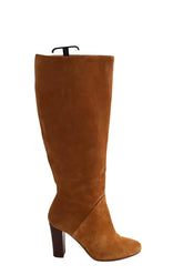 Bottes Sézane Camel en Daim, taille 37 - Seconde Main
