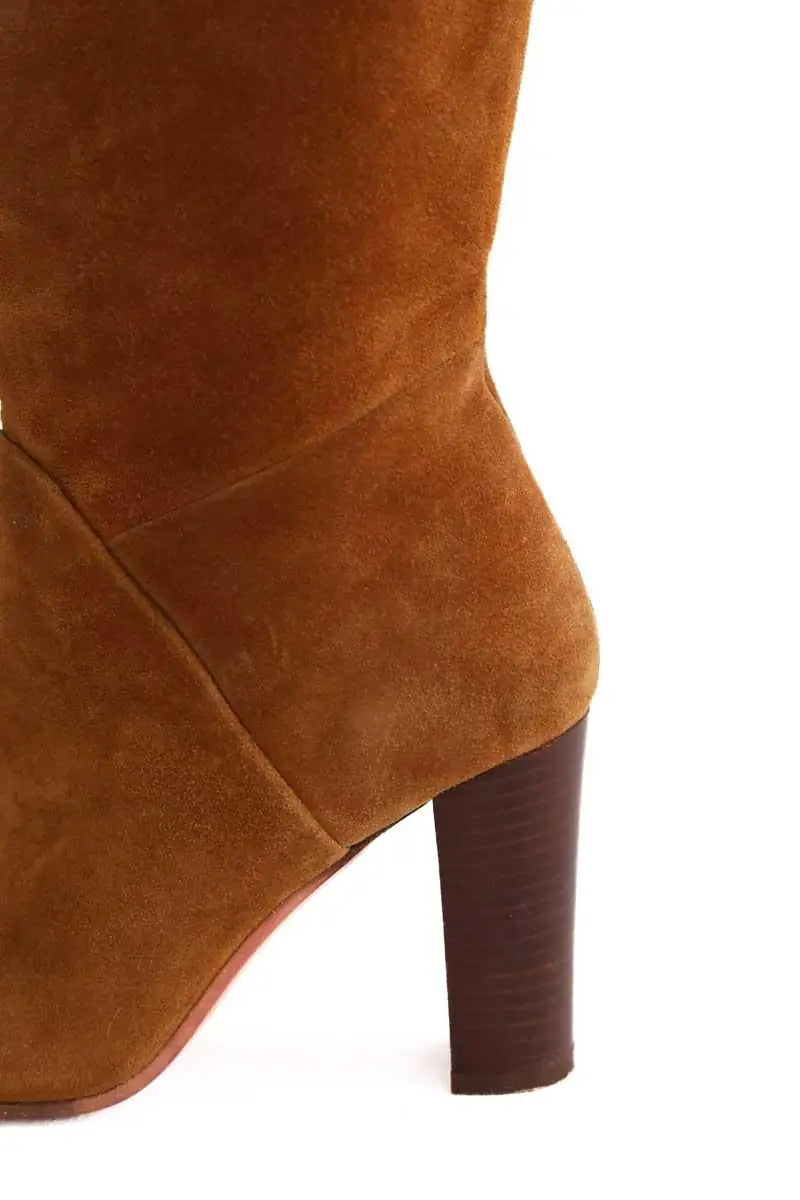 Bottes Sézane Camel en Daim