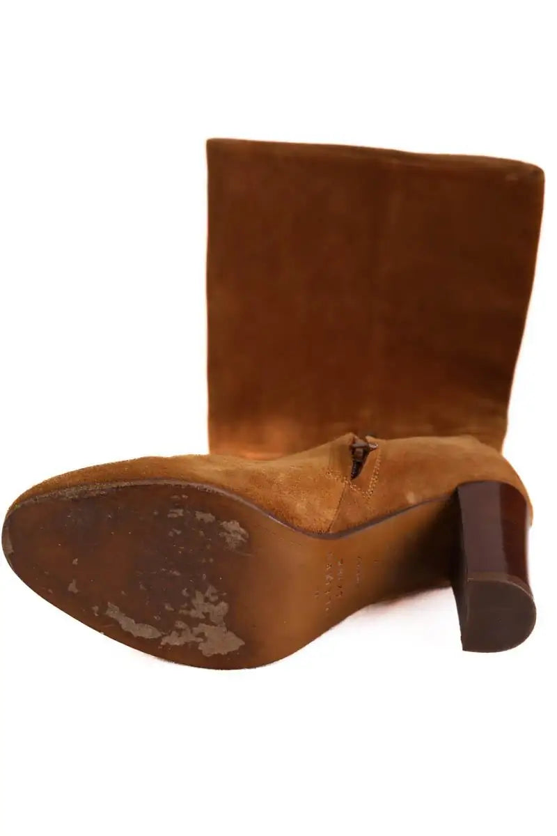 Bottes Sézane Camel en Daim