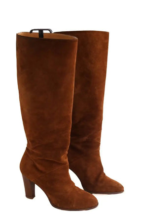 Bottes Sézane Camel en Daim