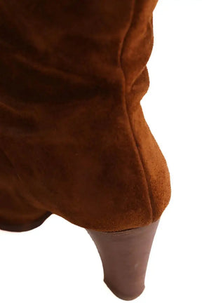 Bottes Sézane Camel en Daim