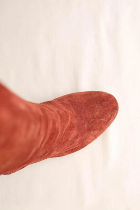 Bottes Sézane Marron en Daim